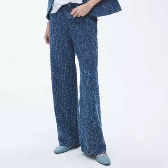 Rag & Bone JeansLogan Wide-Leg - Medium Tweed Size: 26